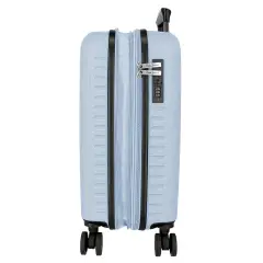 Pepe Jeans Montana Trolley Abs 55 cm 4 Ruote Azzurro Chiaro - regalo e gadget valigeria