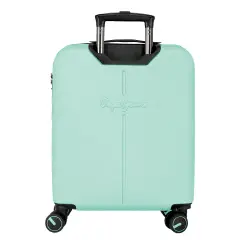 Pepe Jeans Montana Trolley Abs 55 cm 4 Ruote Turchese - regalo e gadget valigeria