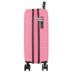 Pepe Jeans Montana Trolley Abs 55 cm 4 Ruote Fucsia - regalo e gadget valigeria