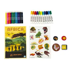 Jurassic World Valigetta Per Colorare - creatività