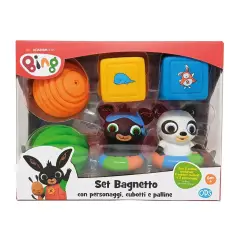 Bing Set Bagnetto Con Personaggi, Cubotti E Palline - accessori