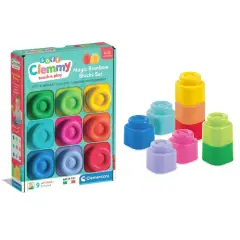 Soft Clemmy Set Mattoncini Morbidi Arcobaleno 9 Pezzi - Primi giochi