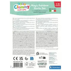 Soft Clemmy Set Mattoncini Morbidi Arcobaleno 9 Pezzi - Primi giochi