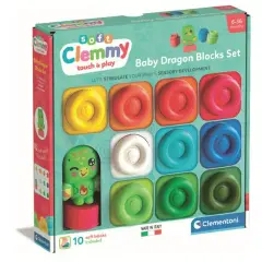 Soft Clemmy Set Mattoncini Morbidi Con Personaggio Draghetto 10 Pezzi - Primi giochi