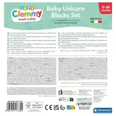 Soft Clemmy Set Mattoncini Morbidi Con Personaggio Unicorno 10 Pezzi - Primi giochi