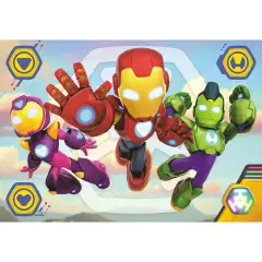 Puzzle 60 Pezzi Maxi Iron Man Awesome Friends - Puzzle in cartone