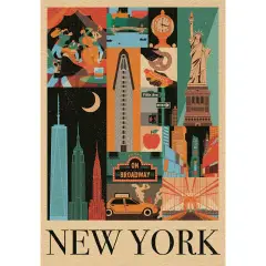 Puzzle 1000 Pezzi Style In The City New York - Puzzle in cartone