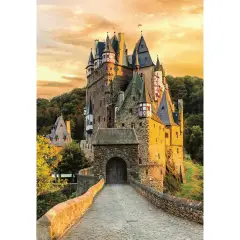 Puzzle 1000 Pezzi Hqc Tramonto Al Castello Di Eltz, Germania - Puzzle in cartone