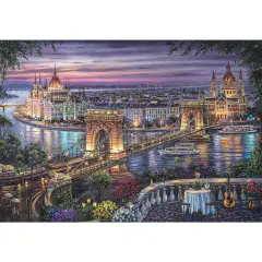 Puzzle 1000 Pezzi Hqc Lights Of The Danube - Puzzle in cartone