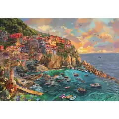 Puzzle 2000 Pezzi Hqc Dipinto Di Manarola - Cinque Terre - Puzzle in cartone