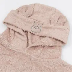 Poncho Accappatoio Bamboom in Spugna di Bambù – Warm Pink – Taglia 2-4 Anni - accappatoi