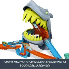 Hot Wheels Pista Squalo - Scontri In Spiaggia - play set