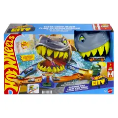 Hot Wheels Pista Squalo - Scontri In Spiaggia - play set