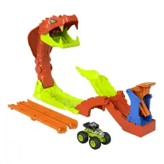 Hot Wheels Monster Truck Attacco Del Serpente - play set