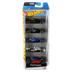 Hot Wheels Veicoli Formula 1 Scala 1:64 5 Pezzi - play set