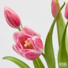 Fiori Decorativi Tulipano 4 Steli Malva - regalo e gadget valigeria