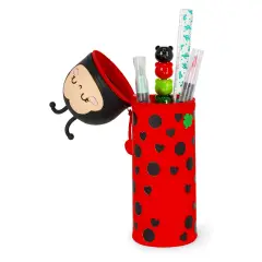 Legami - Kawaii Astuccio Scuola 2 in 1 in Morbido Silicone, Ladybug - regalo e gadget valigeria