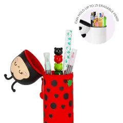Legami - Kawaii Astuccio Scuola 2 in 1 in Morbido Silicone, Ladybug - regalo e gadget valigeria