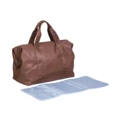 Mommy Bag Borsa Fasciatoio con Materassino – Eco Pelle Dark Brown Childhome - borse e zaini