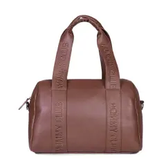 Borsa Cambio Mommy Club Signature in Ecopelle Dark Brown Childhome - borse e zaini