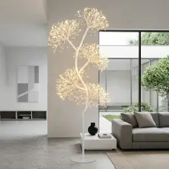 Albero Luminoso a Ciuffi Bianco 1920 Led, Altezza 180 cm, per Interni ed Esterni - alberi led di design