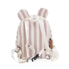 Childhome My First Bag Zaino Bambini Stripes Nude/Terracotta - zainetti asilo