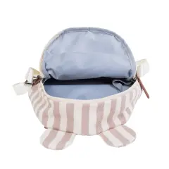 Childhome My First Bag Zaino Bambini Stripes Nude/Terracotta - zainetti asilo