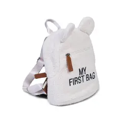 Childhome My First Bag Zaino Bambini Teddy Off White - zainetti asilo