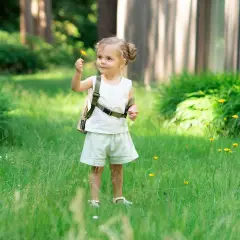 Childhome My First Bag Zaino Bambini Canvas Kaki - zainetti asilo