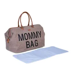 Mommy Bag Borsa Fasciatoio con Materassino Teddy Soft Brown - borse e zaini