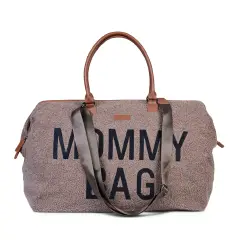 Mommy Bag Borsa Fasciatoio con Materassino Teddy Soft Brown - borse e zaini