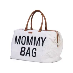 Mommy Bag Borsa Fasciatoio con Materassino Teddy Off White - borse e zaini