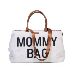 Mommy Bag Borsa Fasciatoio con Materassino Teddy Off White - borse e zaini