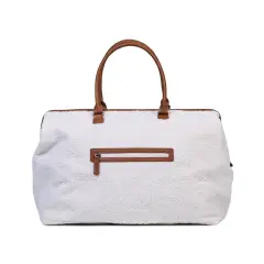 Mommy Bag Borsa Fasciatoio con Materassino Teddy Off White - borse e zaini