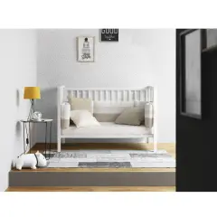 Lettino Evolutivo Win Pali Bianco/Tortora 6in1 con Tessile Menta - collezioni