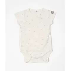 Body Maniche Corte Print Flower Mix - Taglia 9-12 Mesi- 2 Pezzi Rosa e Bianco - intimo neonato