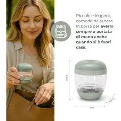 Sterilizzatore UV Portatile MellyPlus Nuvita Verde Salvia - Sicurezza e igiene