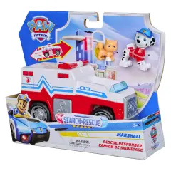 Paw Patrol Search & Rescue Camion Di Salvataggio Di Marshall - action figures ed accessori