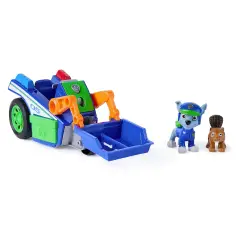 Paw Patrol Searc & Rescue  Veicolo Per La Raccolta Differenziata Di Salvataggio Di Rocky - action figures ed accessori
