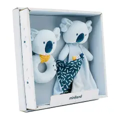 Set Regalo per Neonati: Sonaglio + Copertina Confezione Koala - accessori