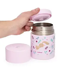 Portapappa Termico In Acciaio Inox Dreamland Scoiattolo 600 ml - pappa