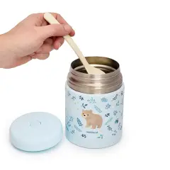 Portapappa Termico In Acciaio Inox Dreamland Orsetto 600 ml - pappa