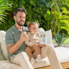 Portapappa Termico In Acciaio Inox Dreamland Orsetto 600 ml - pappa