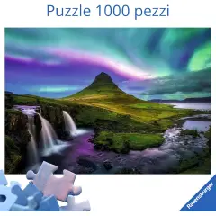 Puzzle 1000 Pezzi Aurora Su Kirkjufell - Puzzle in cartone