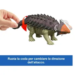 Jurassic World Rebirth Ankylosaurus Ruggito Selvaggio - action figures ed accessori