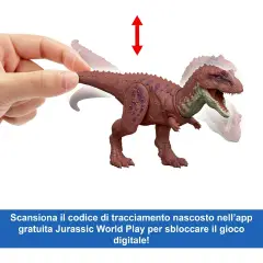 Jurassic World Rebirth Aucasaurus Ruggito Selvaggio - action figures ed accessori