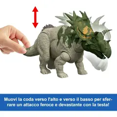 Jurassic World Rebirths Spiclypeus Ruggito Selvaggio - action figures ed accessori