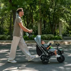 Kinderkraft Triciclo Aveo 2 Plus 6in1 Pink – da 9 Mesi a 5 Anni - Tricicli e primi passi