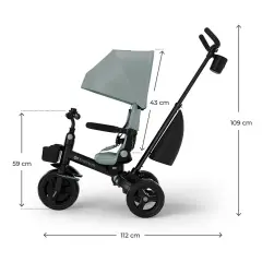 Kinderkraft Triciclo Aveo 2 Plus 6in1 Green – da 9 Mesi a 5 Anni - Tricicli e primi passi