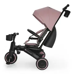 Kinderkraft Triciclo Pieghevole JAZZ 3 Pink – da 9 Mesi a 5 Anni - Tricicli e primi passi
